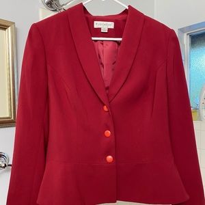 Red Skirt Suit by John Meyer Size 12